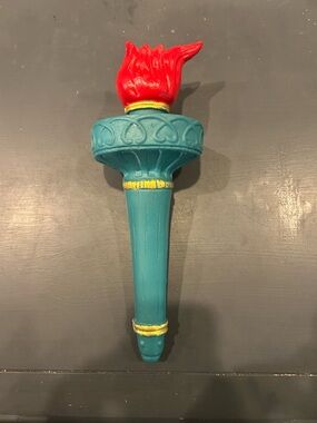 Statue of Liberty costume prop torch in Teal and Red